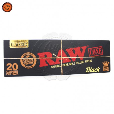 Cones Raw Black King Size 20uni.