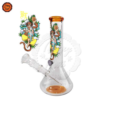 Bongo Vidro Black Leaf Beaker Hanuman 25,5cm