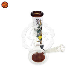 Bongo Vidro Black Leaf Beaker Hanuman 25,5cm