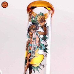 Bongo Vidro Black Leaf Beaker Hanuman 25,5cm