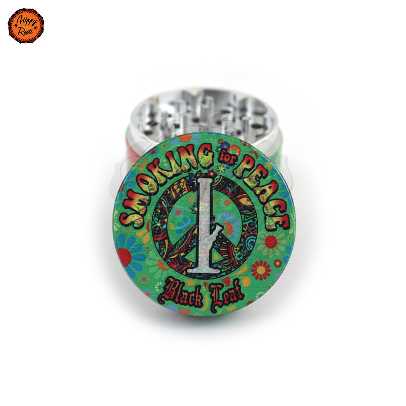 Grinder Alumínio Black Leaf Smoking for Peace 4Pt 54mm