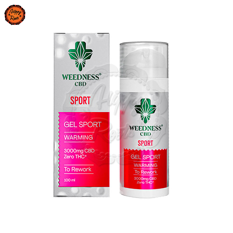 Gel Sport CBD Weedness Efeito Quente 3000mg 100ml