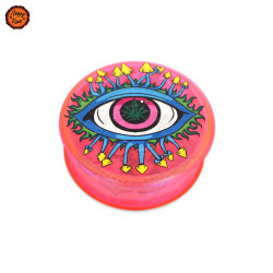 Grinder Plástico Magic Leaf Mushrooms Neon 3Pt 60mm