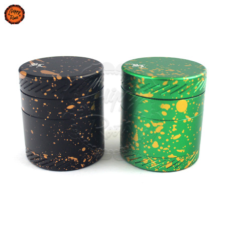 Grinder Alumínio Black Leaf Splashes 4Pt. 50mm