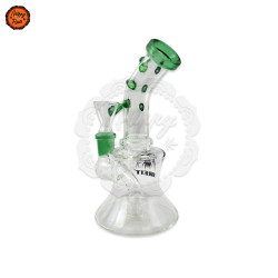 Bongo Vidro Breit Mini-Bubbler Drum Percolator Verde 16cm