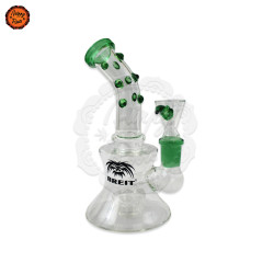 Bongo Vidro Breit Mini-Bubbler Drum Percolator Verde 16cm