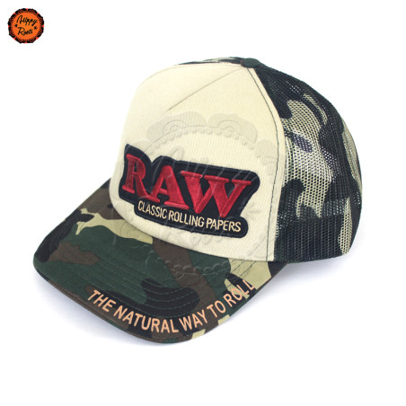 Chapéu RAW Trucker Camuflado/Bege