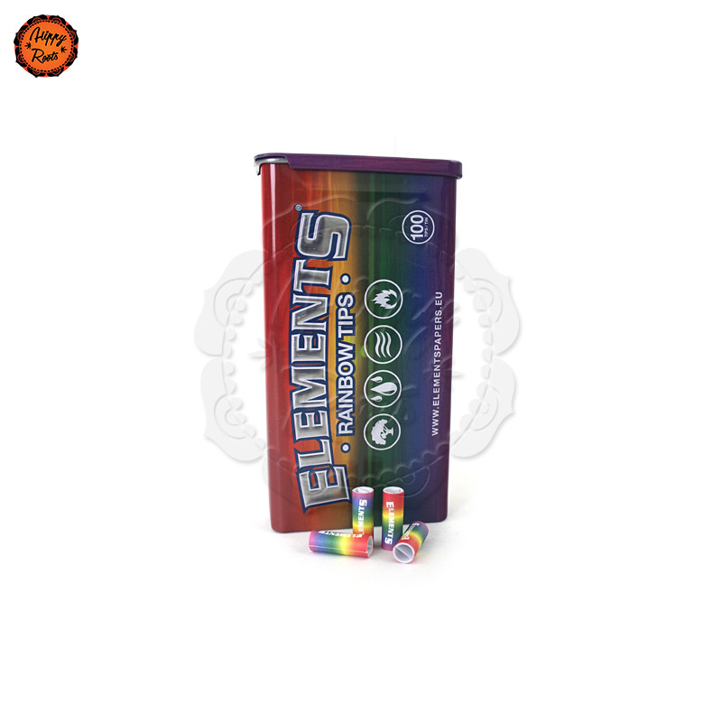Filtros Pré-Enrolados Elements Lata Rainbow 100