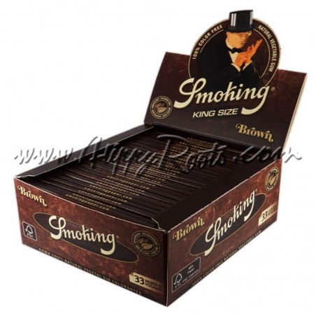 Box soking Brown King Size Rolling Papers