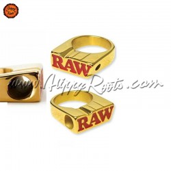 Raw 24K Gold Smoker Ring